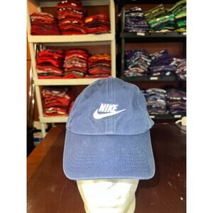 Nike Blue Dad Hat Cap Headwear Adjustable Swoosh Logo